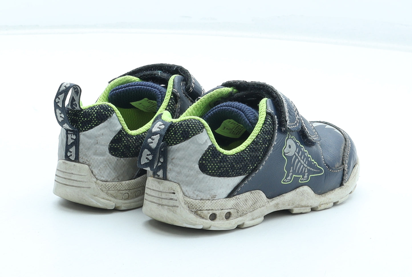 Clarks Boys Blue Polyurethane Trainer UK 6 - Dinosaur