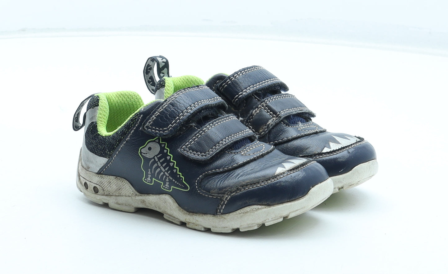 Clarks Boys Blue Polyurethane Trainer UK 6 - Dinosaur
