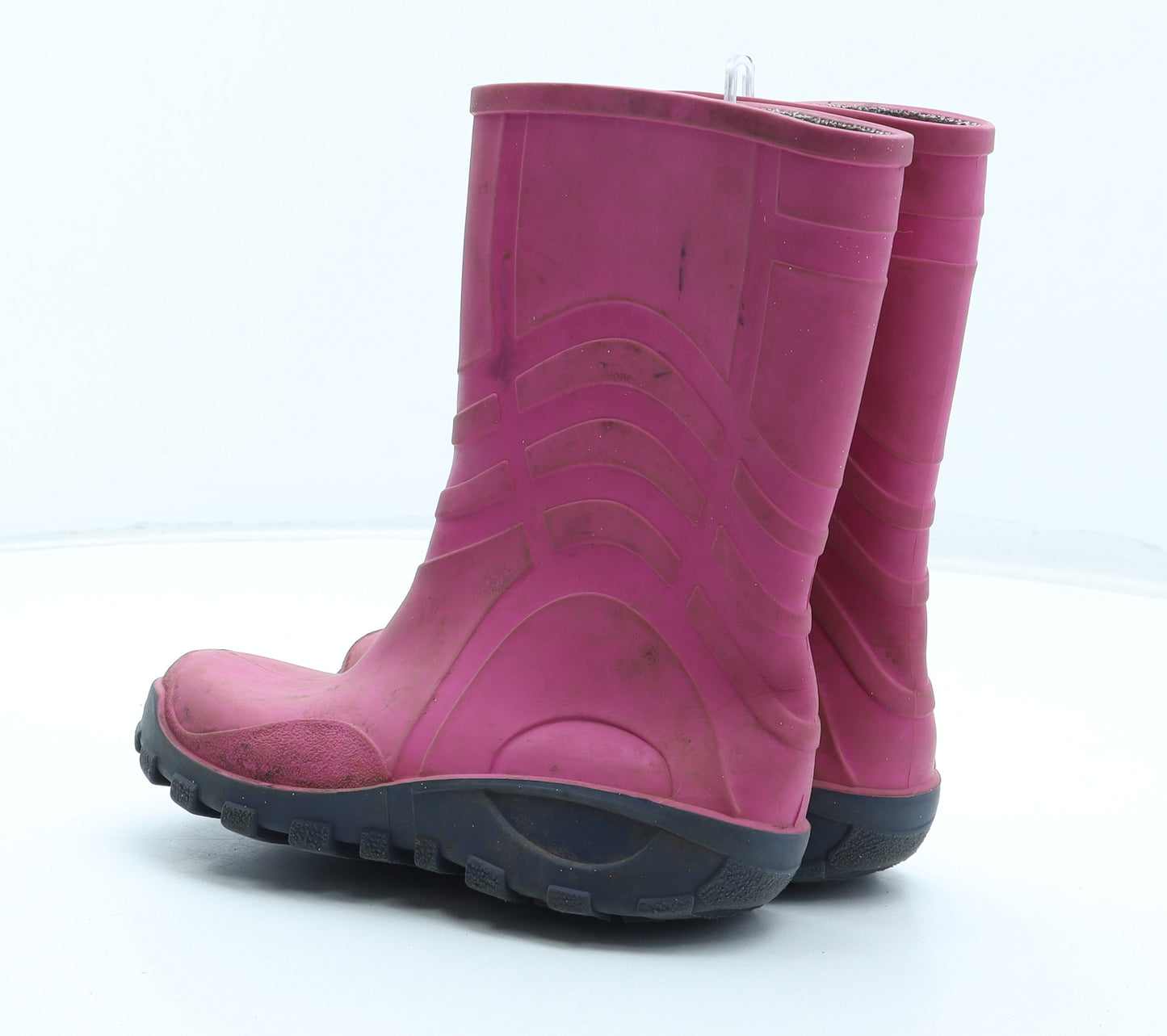 Preworn Girls Pink Rubber Wellies Boot UK 12 30