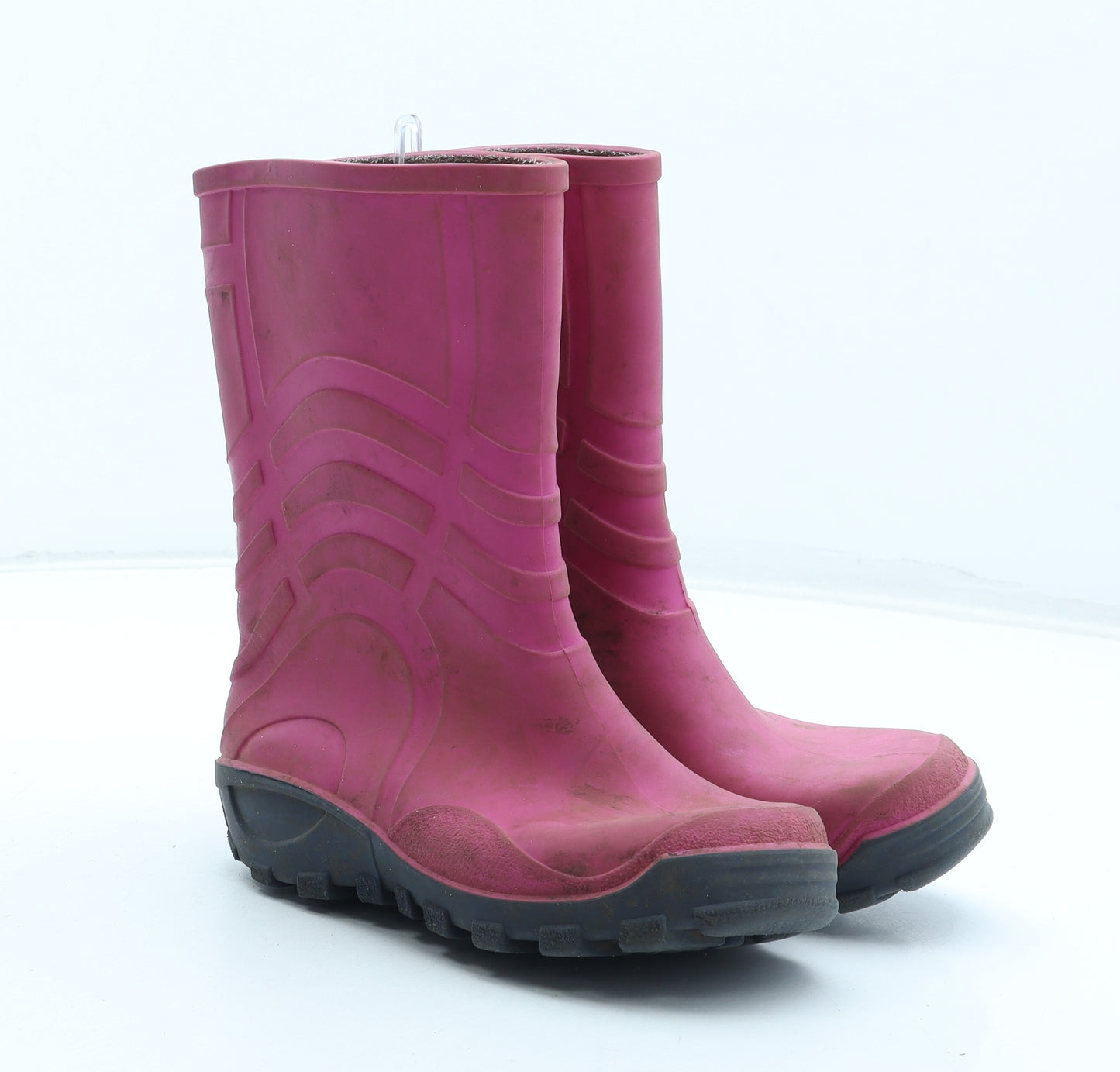 Preworn Girls Pink Rubber Wellies Boot UK 12 30