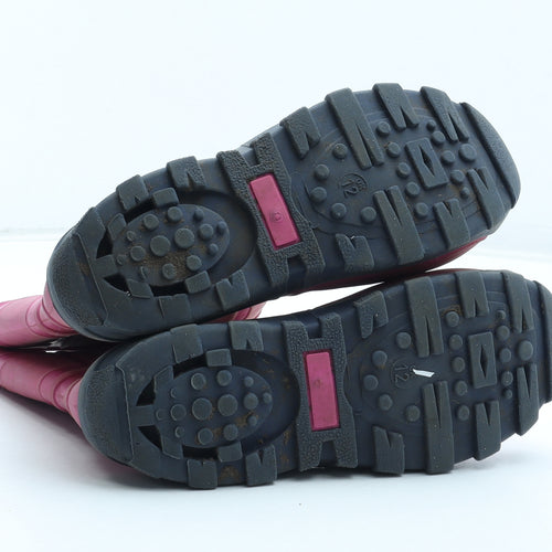 Preworn Girls Pink Rubber Wellies Boot UK 12 30