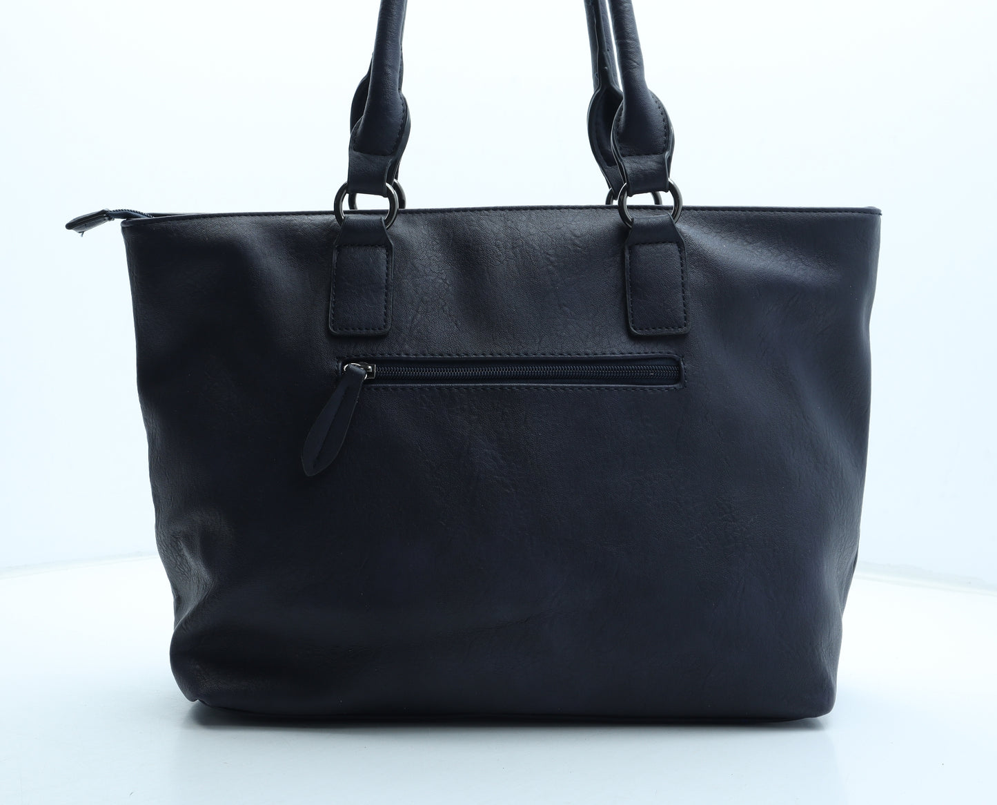 Gionni Womens Blue Polyurethane Top Handle Bag Size Large