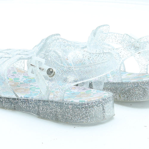 Preworn Girls Clear Rubber Fisherman Sandal UK 9 27