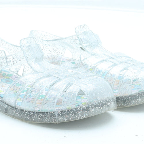 Preworn Girls Clear Rubber Fisherman Sandal UK 9 27