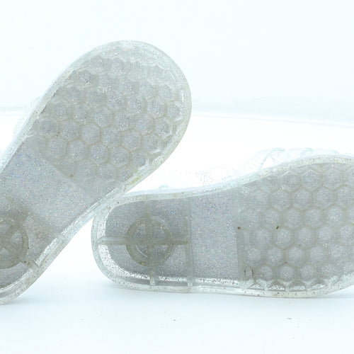 Preworn Girls Clear Rubber Fisherman Sandal UK 9 27