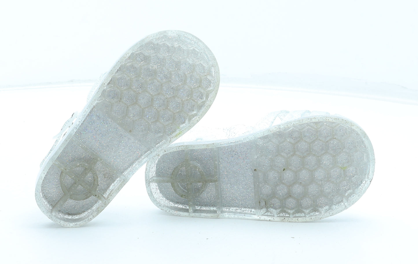 Preworn Girls Clear Rubber Fisherman Sandal UK 9 27