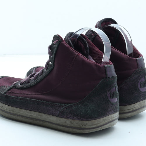 FitFlop Womens Purple Polyester Trainer UK