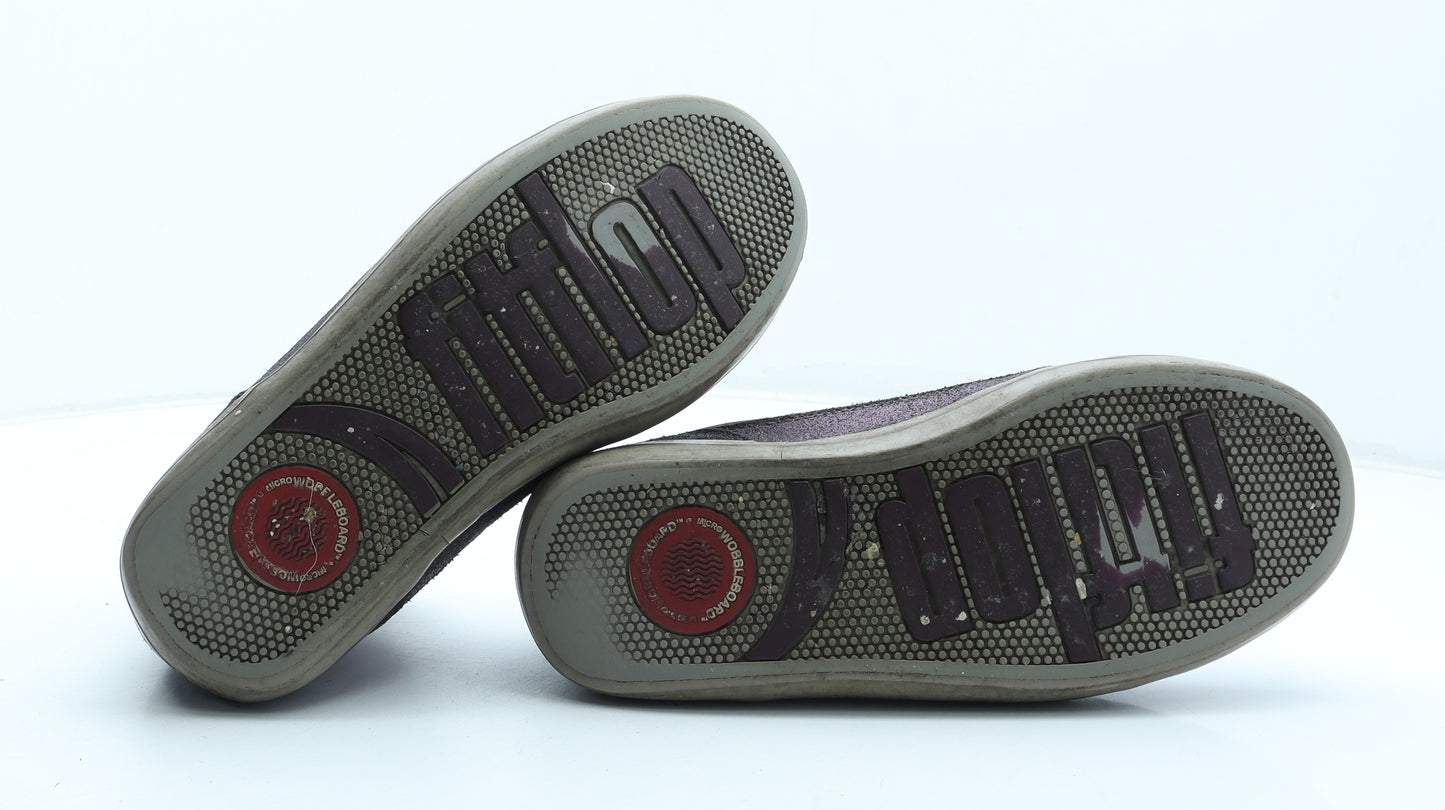 FitFlop Womens Purple Polyester Trainer UK