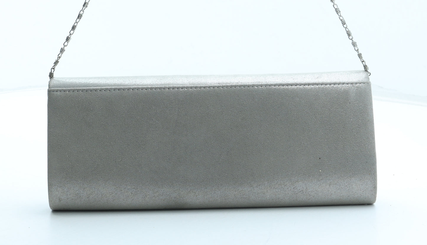 Dorothy Perkins Womens Grey Polyester Clutch Size Small