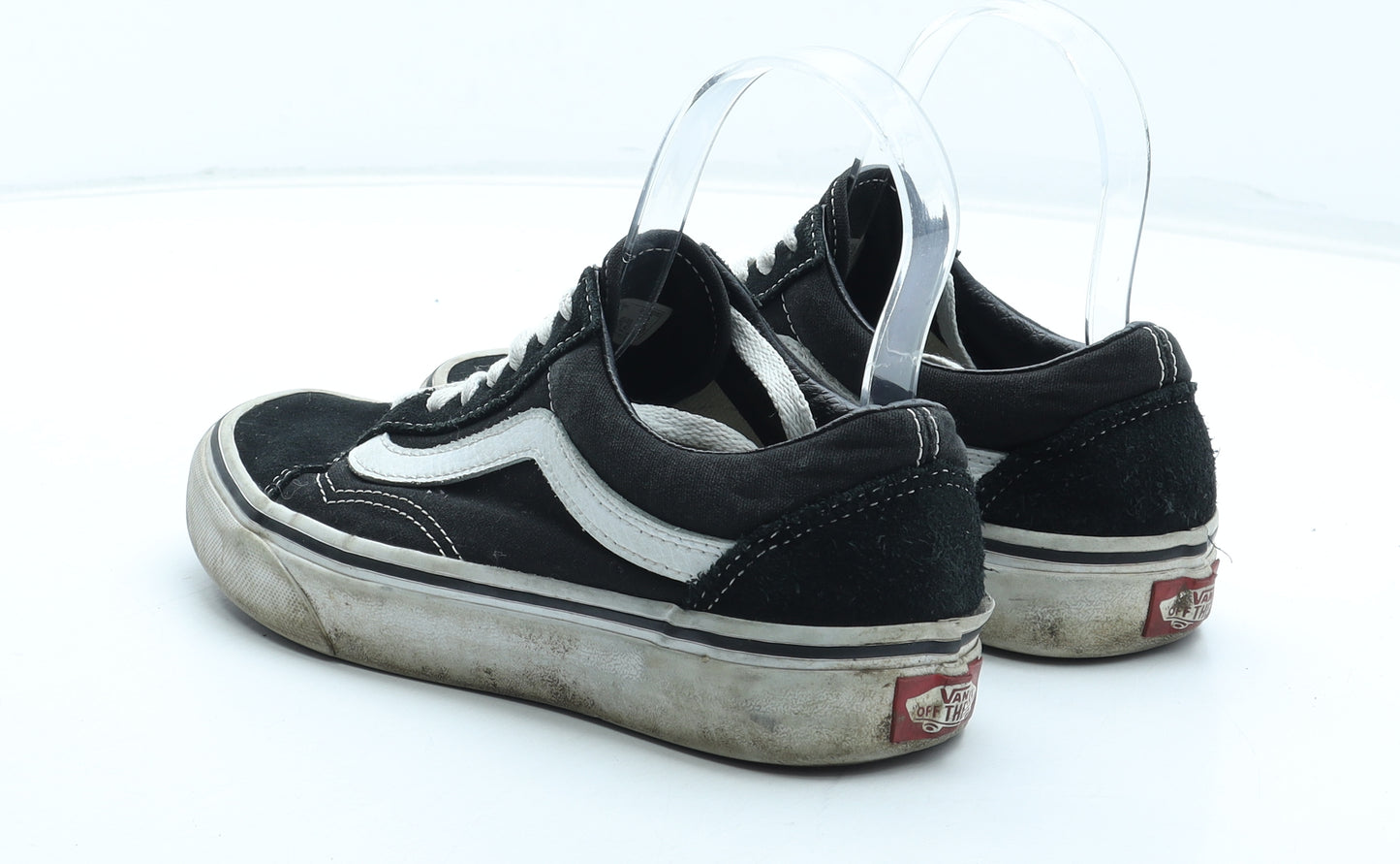 VANS Womens Black Leather Trainer UK