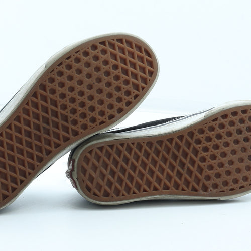 VANS Womens Black Leather Trainer UK