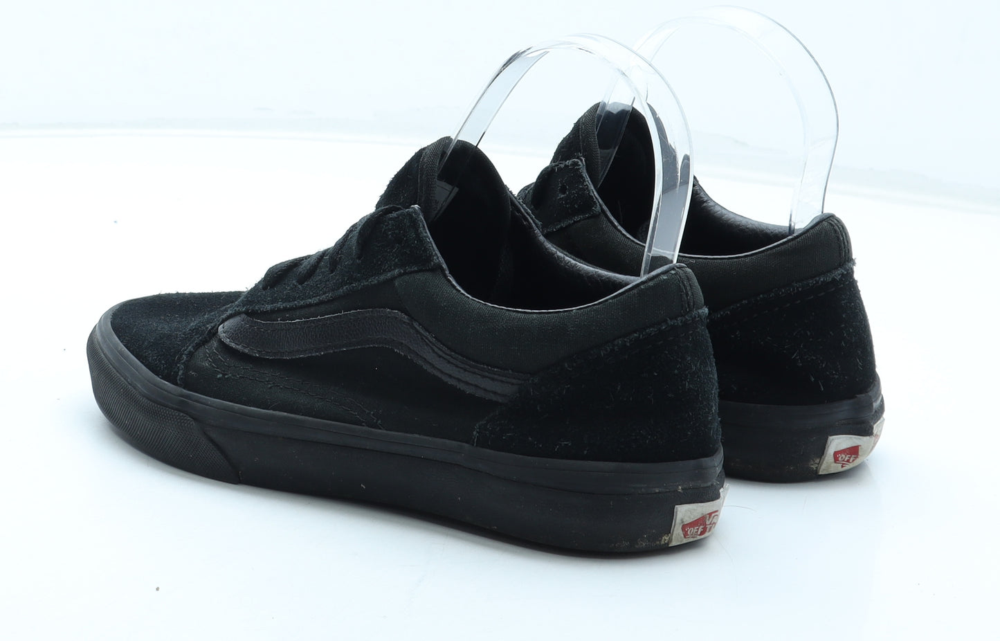 VANS Womens Black Leather Trainer UK