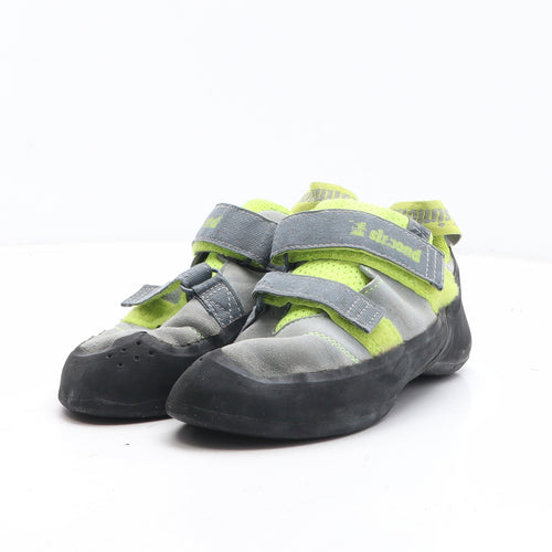 DECATHLON Boys Grey Colourblock Synthetic Trainer UK 5.5
