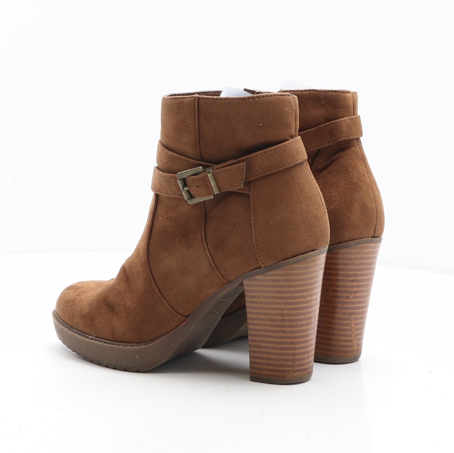 New Look Womens Brown Synthetic Bootie Boot UK