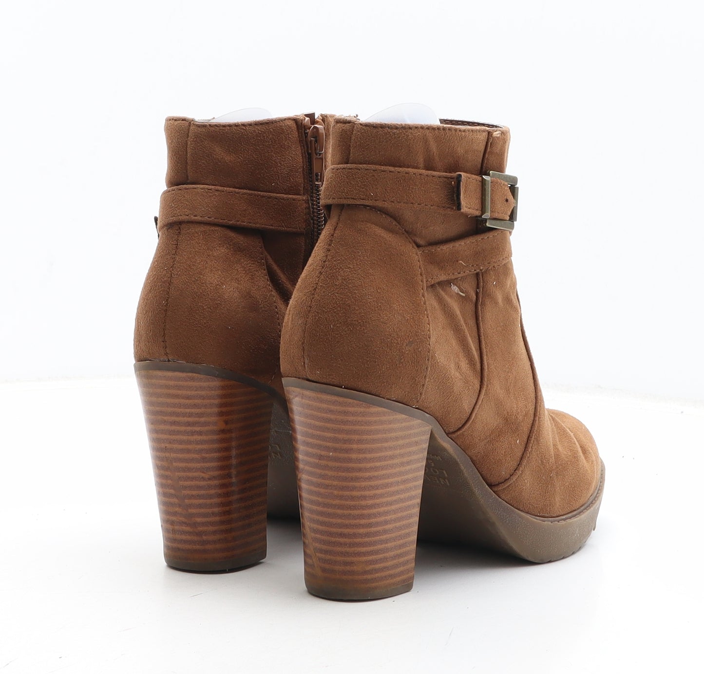 New Look Womens Brown Synthetic Bootie Boot UK