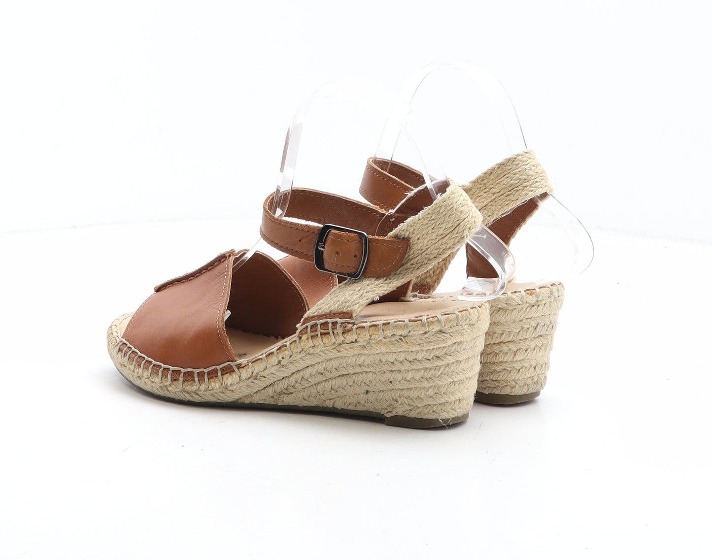 Marks and Spencer Womens Brown Synthetic Espadrille Heel UK