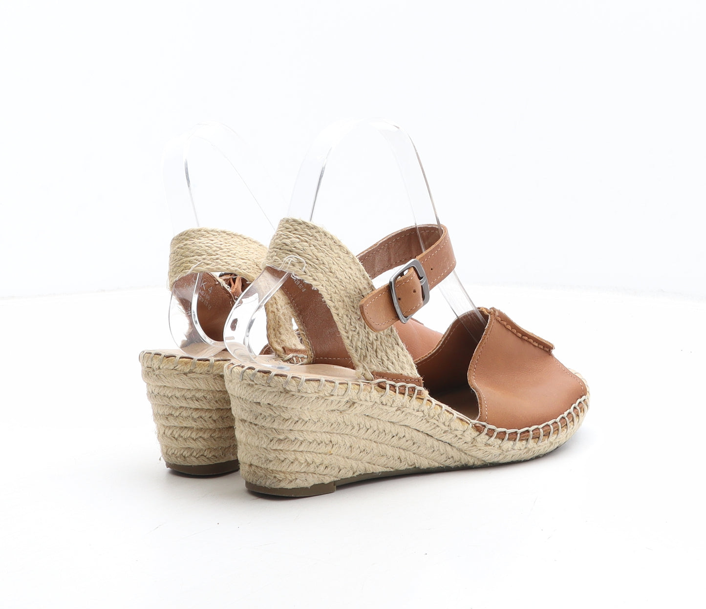 Marks and Spencer Womens Brown Synthetic Espadrille Heel UK