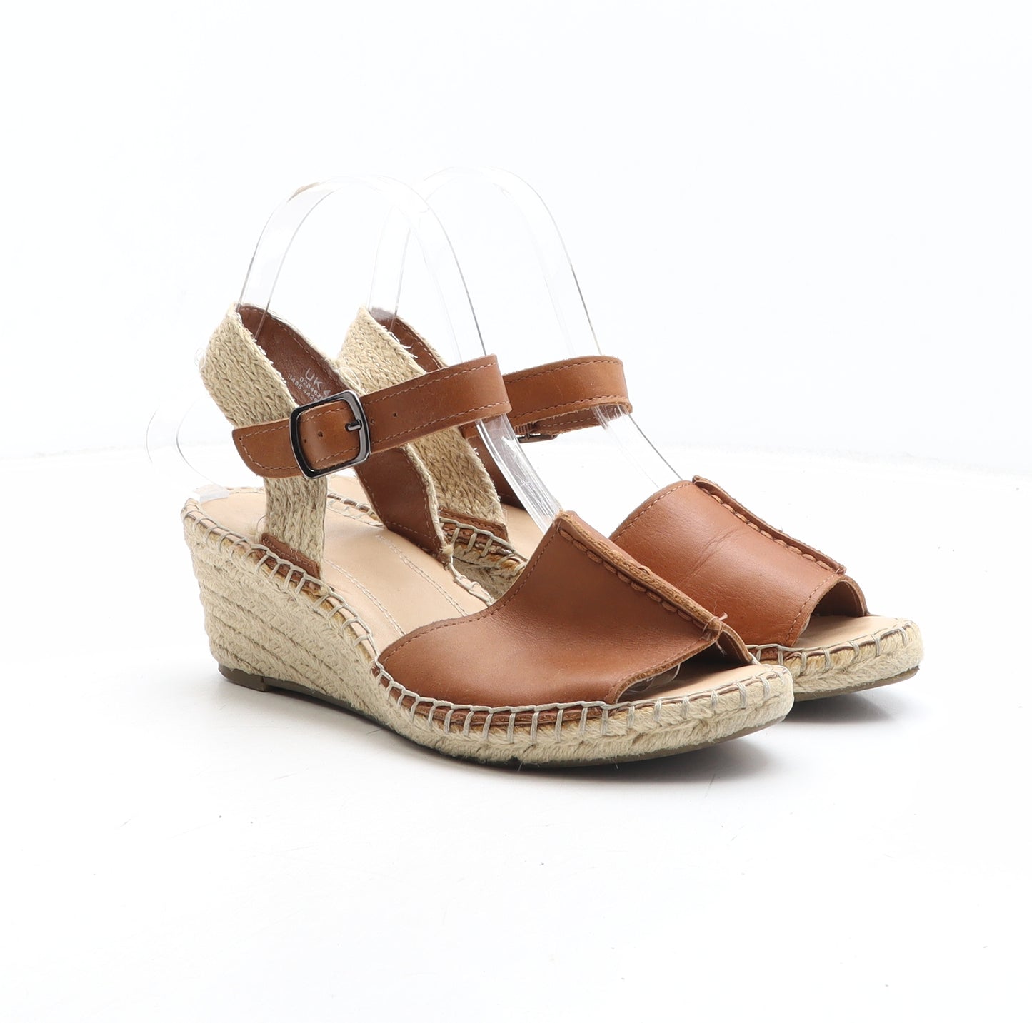 Marks and Spencer Womens Brown Synthetic Espadrille Heel UK