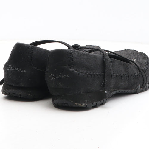 Skechers Womens Black Synthetic Slip On Casual UK