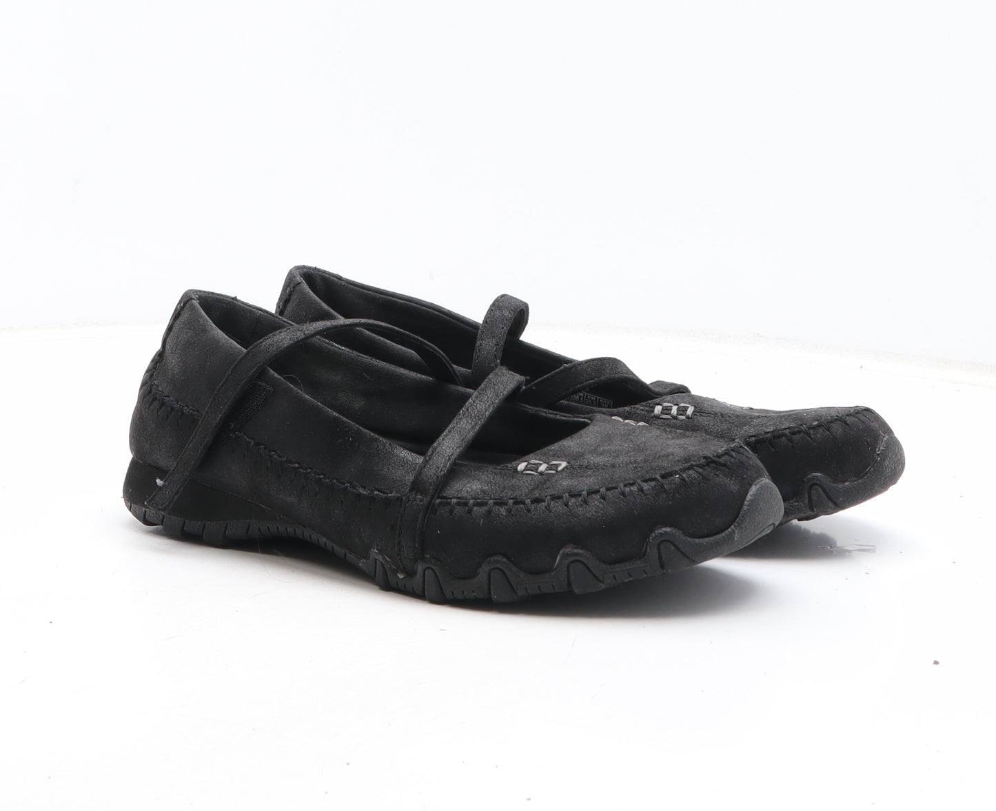Skechers Womens Black Synthetic Slip On Casual UK