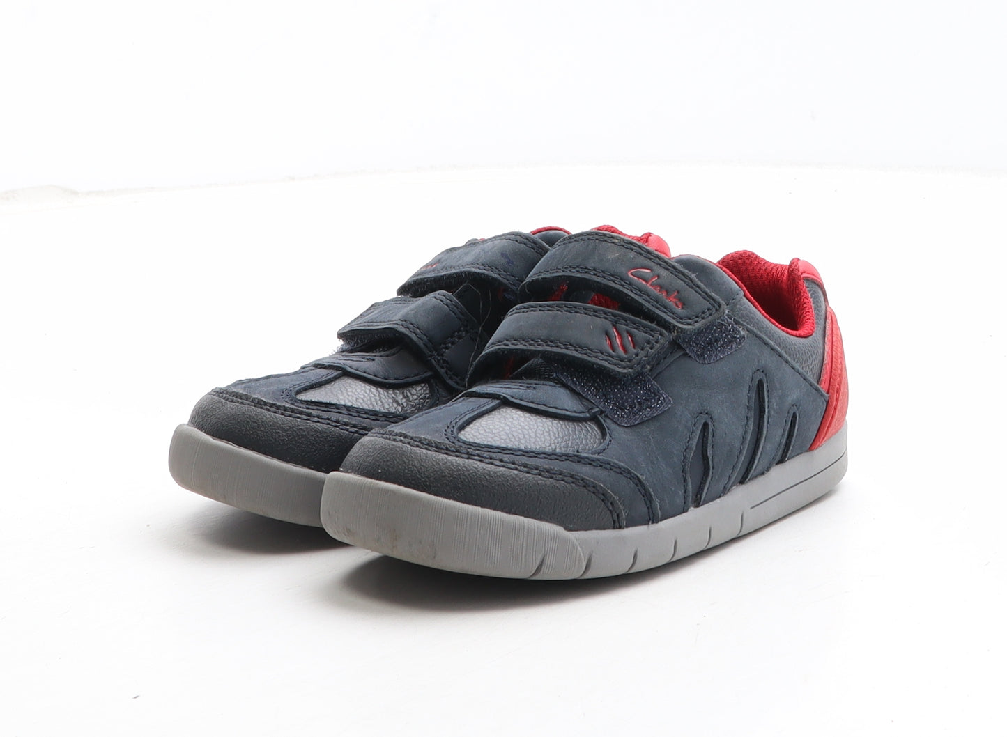 Clarks Boys Blue Synthetic Trainer UK 9.5