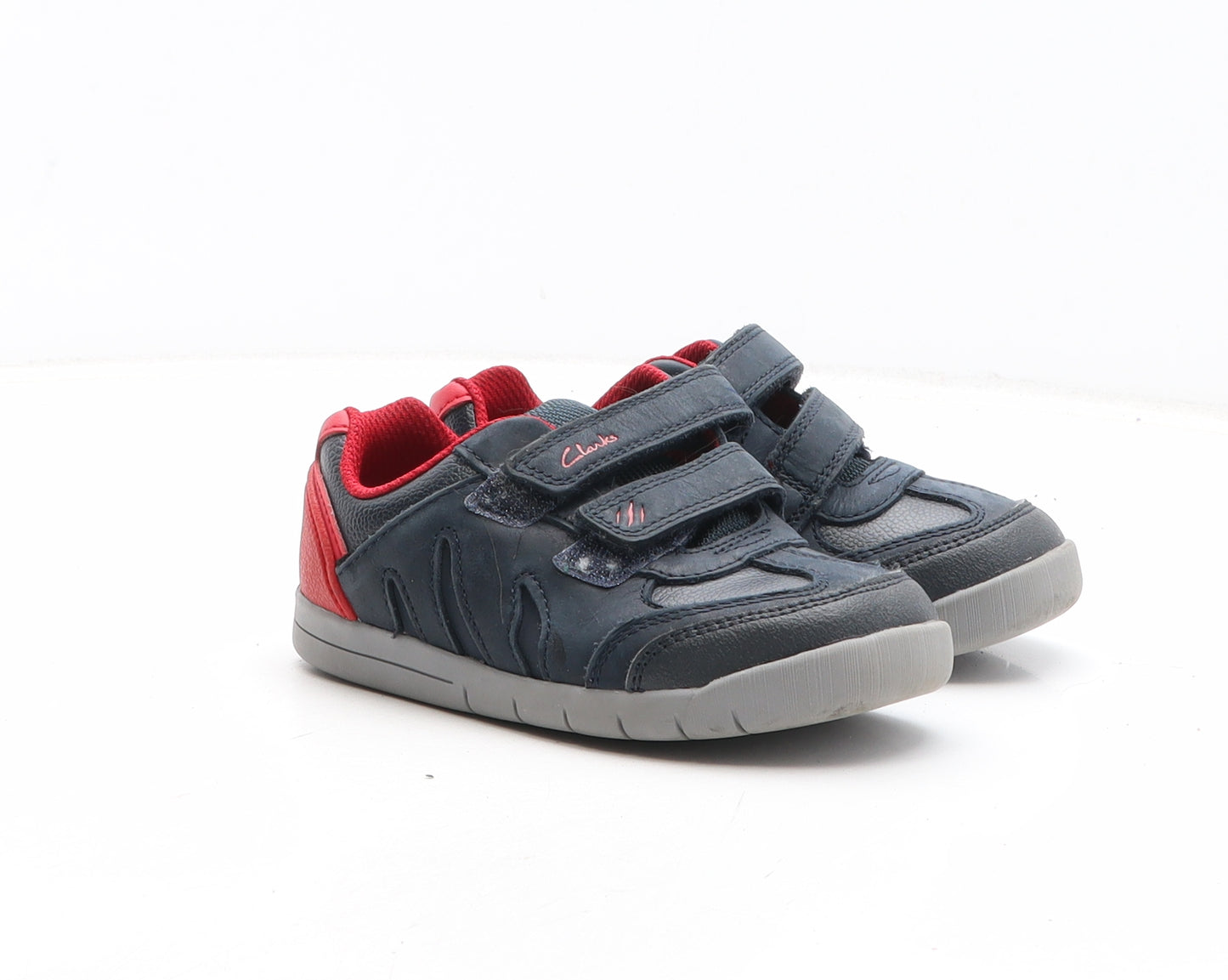 Clarks Boys Blue Synthetic Trainer UK 9.5