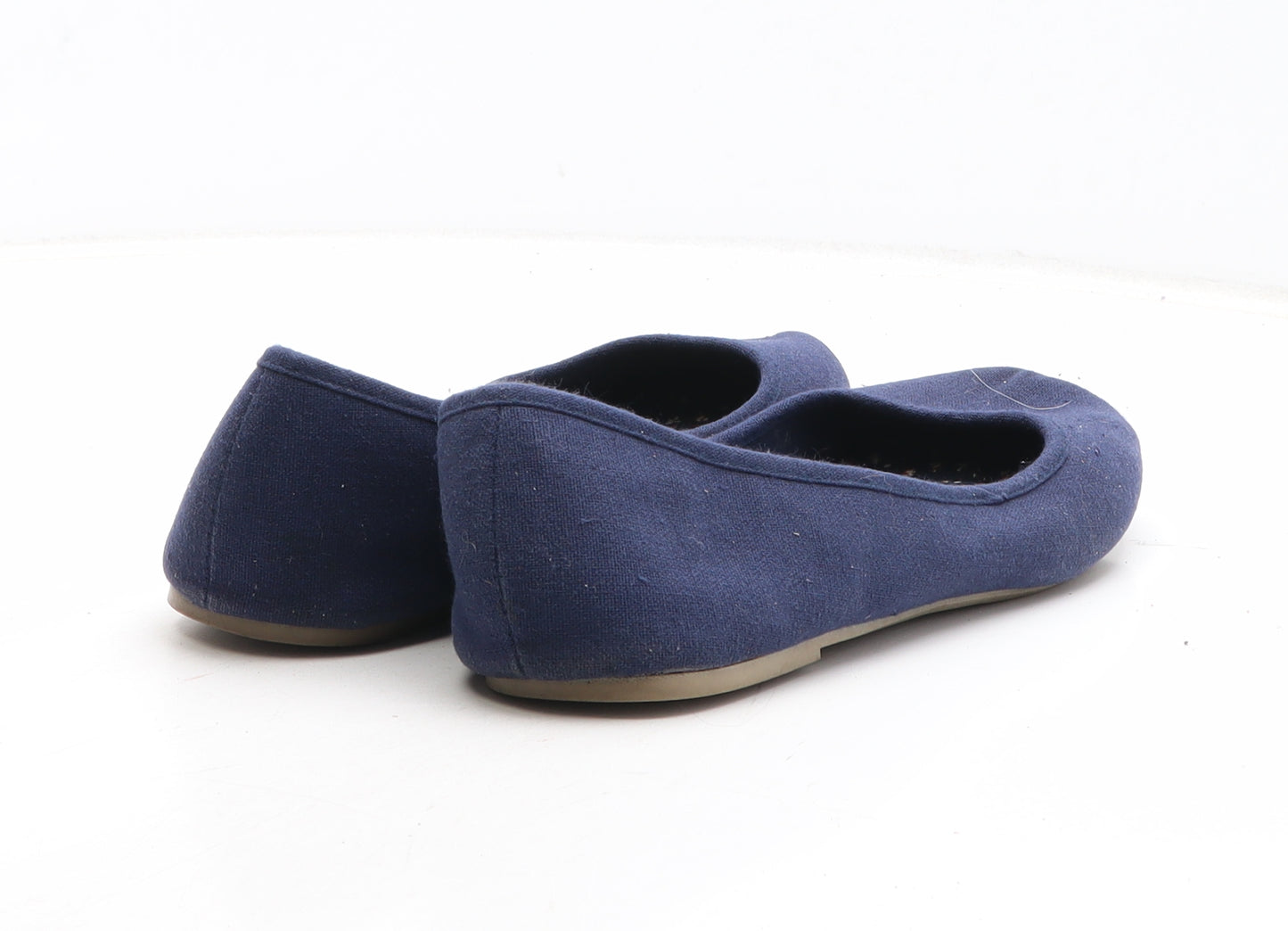 George Womens Blue Fabric Flat UK
