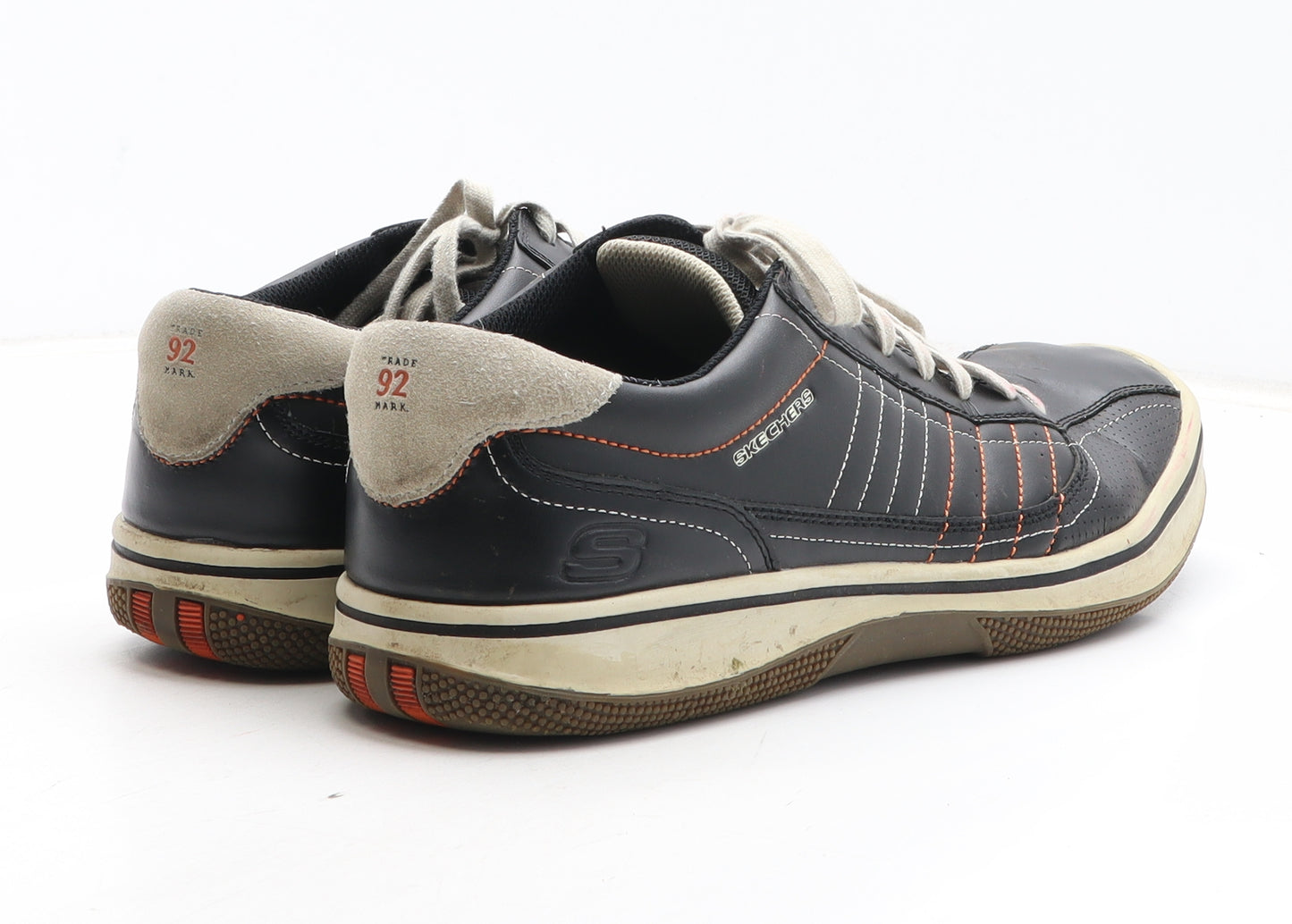 Skechers Mens Blue Leather Trainer UK 12