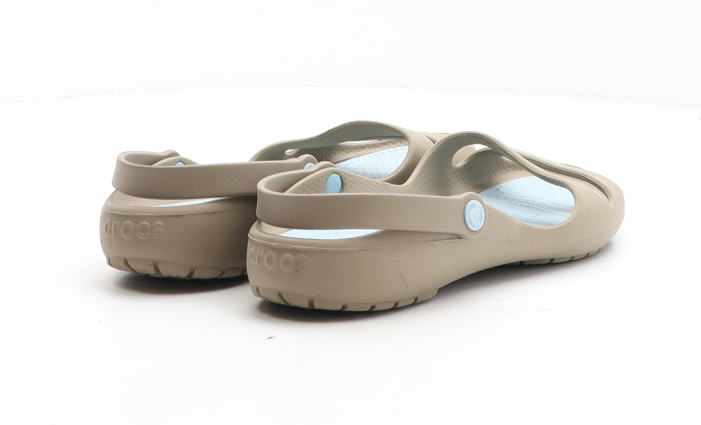 Crocs Womens Green Synthetic Slip On Sandal UK