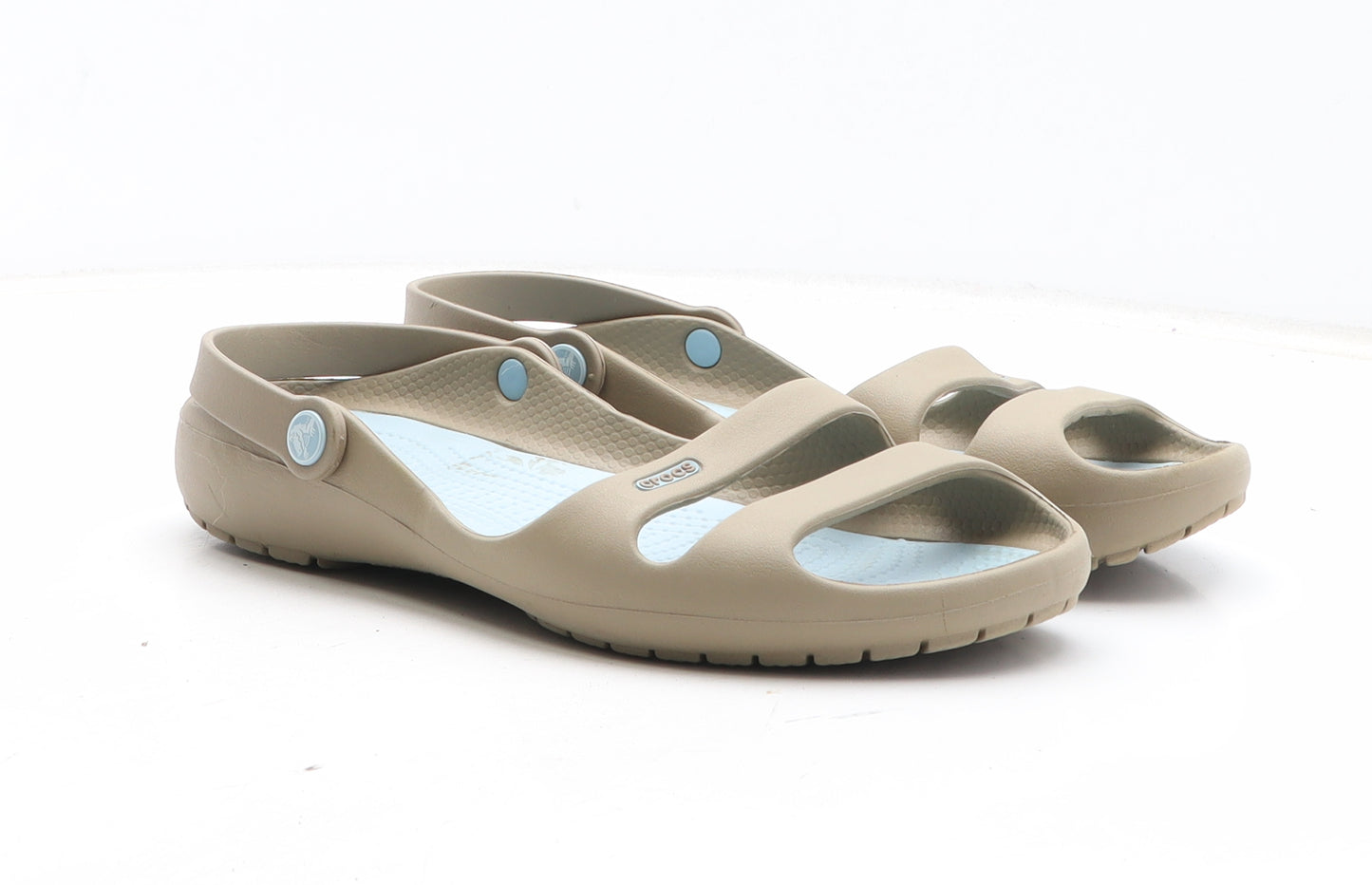 Crocs Womens Green Synthetic Slip On Sandal UK