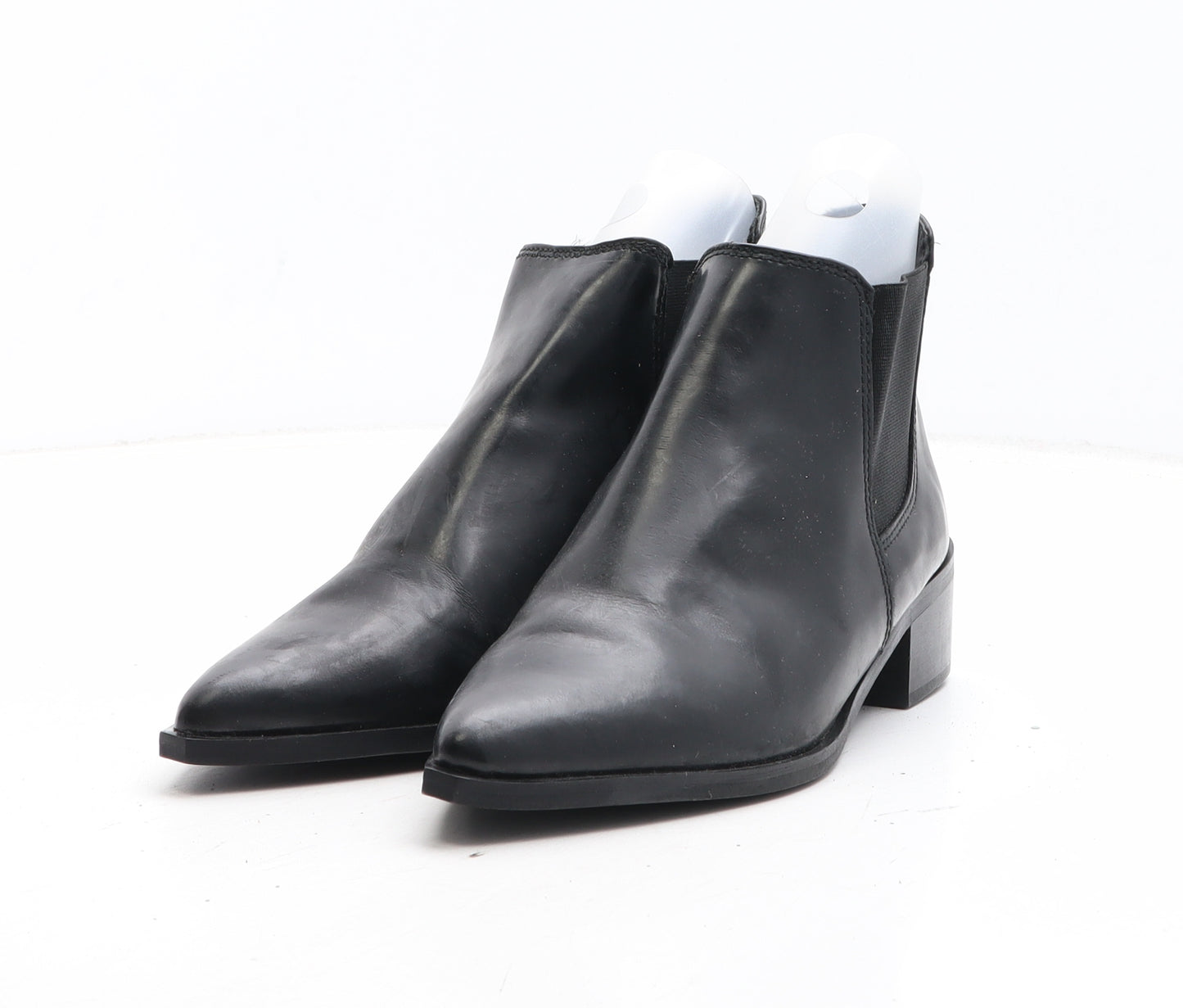 Warehouse Womens Black Leather Chelsea Boot UK