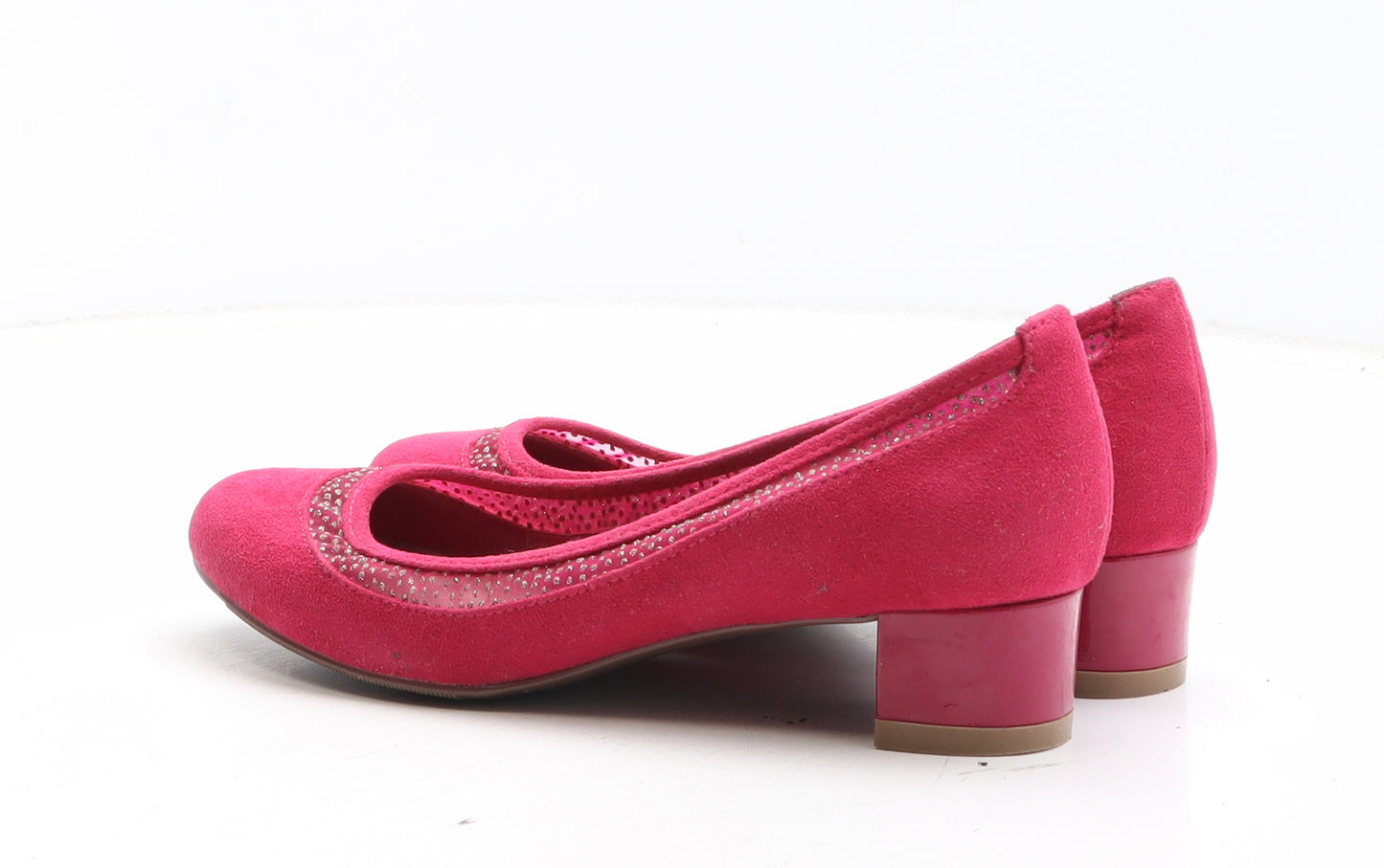 Marks and Spencer Womens Pink Synthetic Court Heel UK