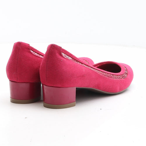 Marks and Spencer Womens Pink Synthetic Court Heel UK