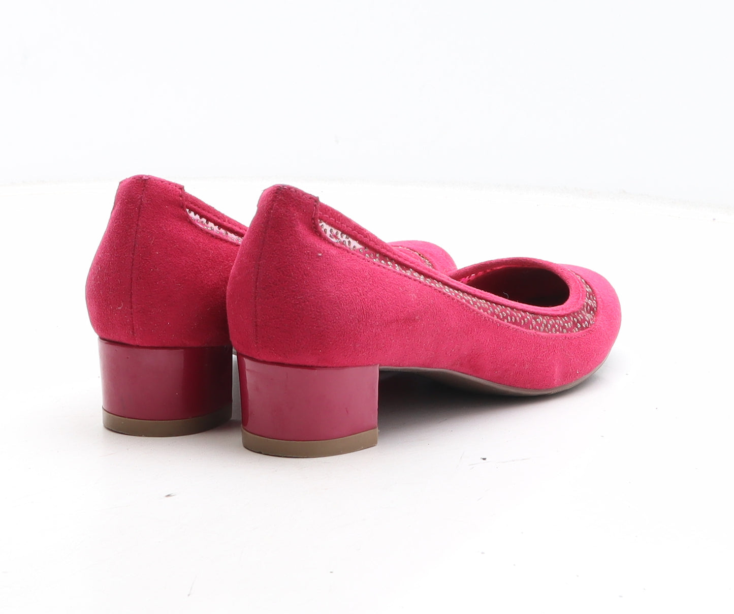 Marks and Spencer Womens Pink Synthetic Court Heel UK