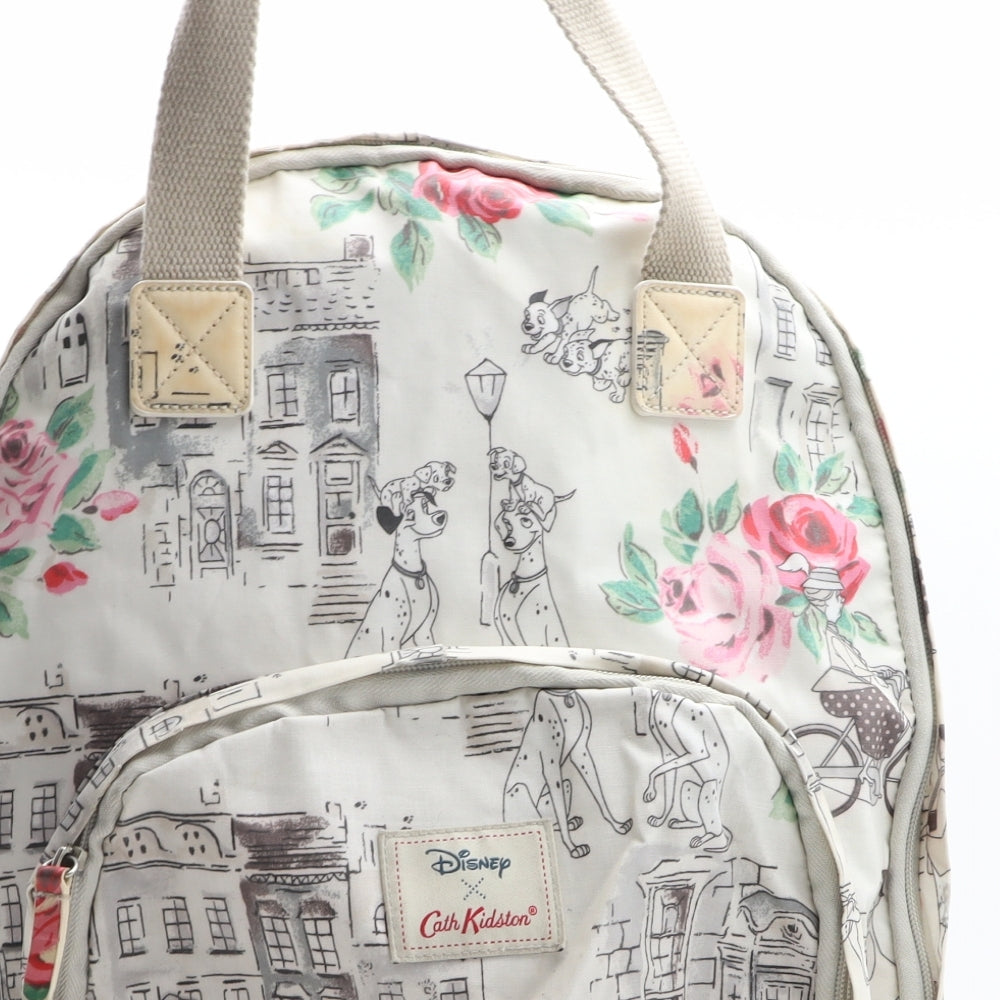 Cath Kidston Womens Beige Geometric Polyurethane Backpack Size Medium - Disney 101 Dalmatians