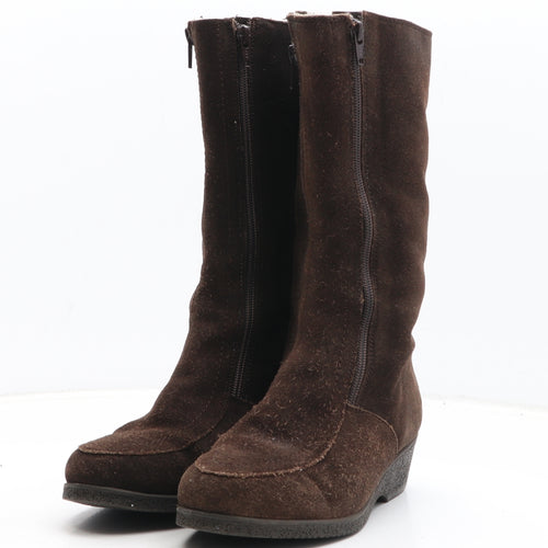Draper Of Glastonbury Womens Brown Leather Bootie Boot UK