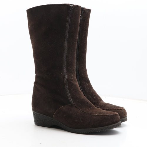 Draper Of Glastonbury Womens Brown Leather Bootie Boot UK