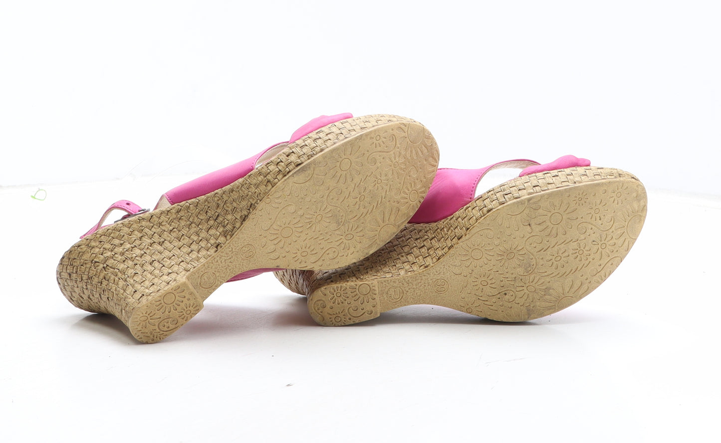 Riva Womens Pink Synthetic Slingback Heel UK