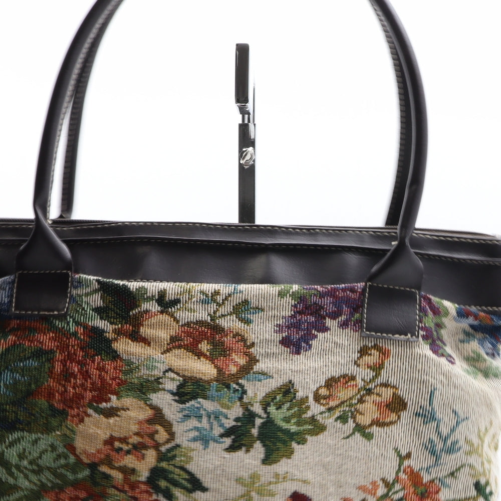 Preworn Womens Multicoloured Floral Polyester Top Handle Bag Size Large