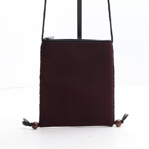 Preworn Womens Black Geometric Polyester Crossbody Size Mini - Elephant Pattern