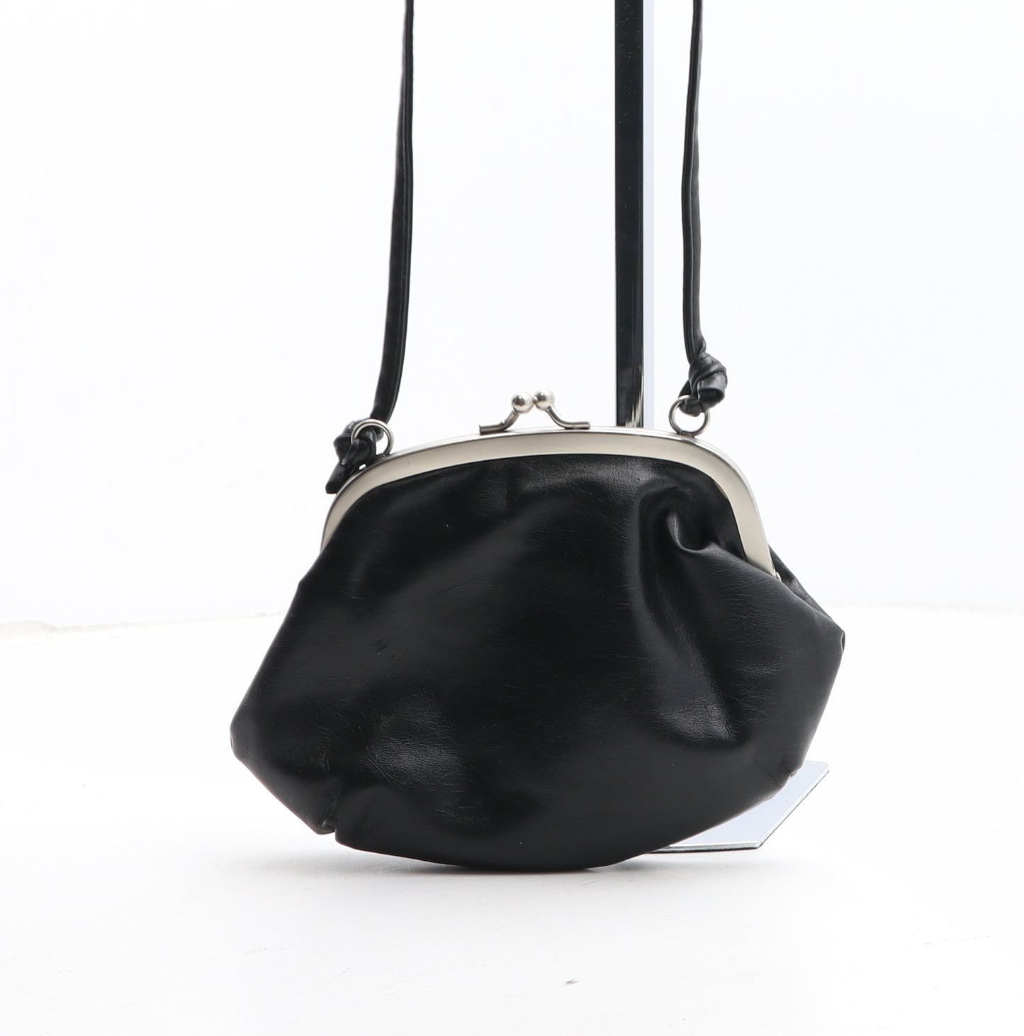 Atmosphere Womens Black Polyurethane Crossbody Size Mini