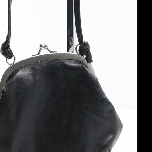 Atmosphere Womens Black Polyurethane Crossbody Size Mini