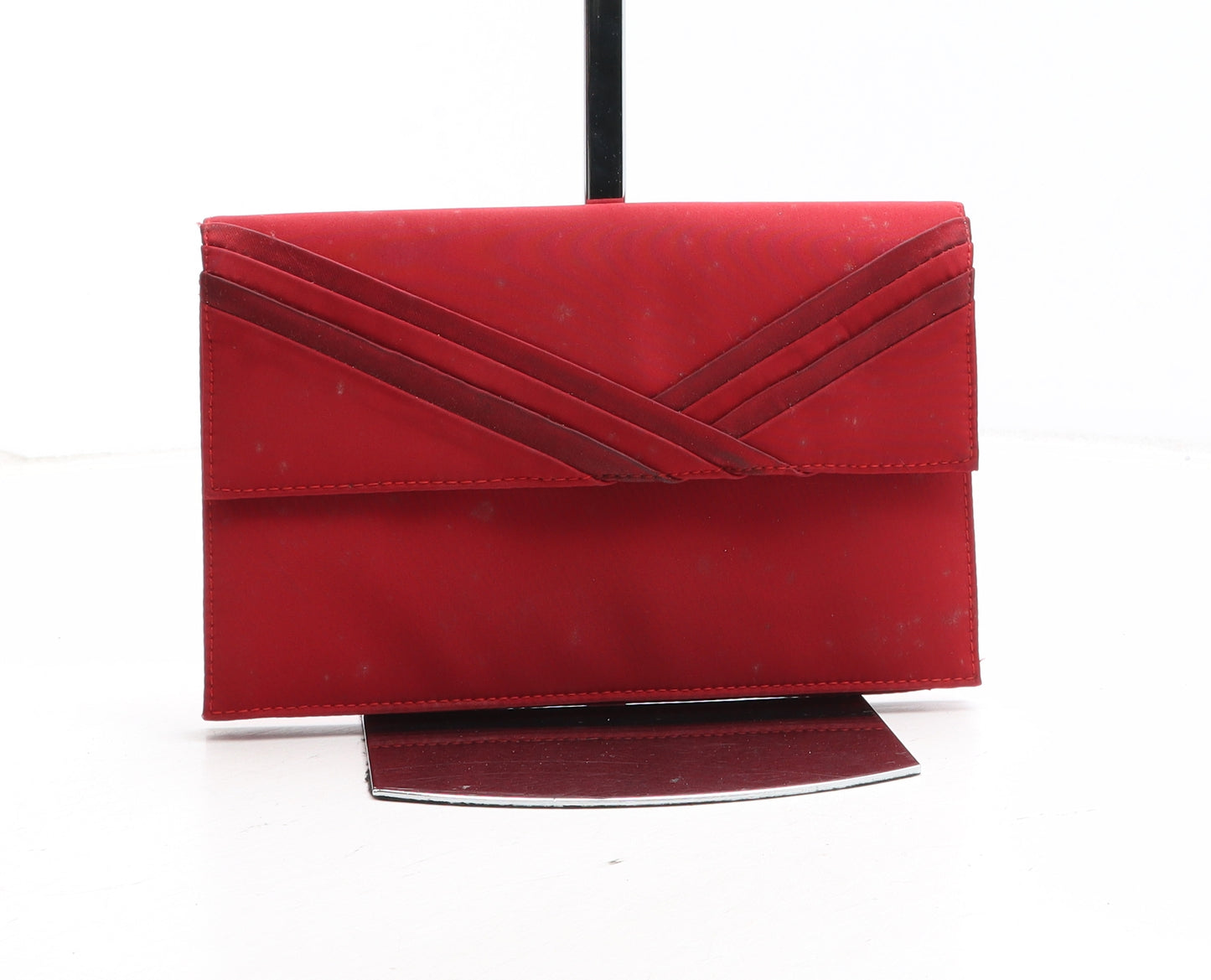 Barretts Womens Red Polyester Clutch Size Small