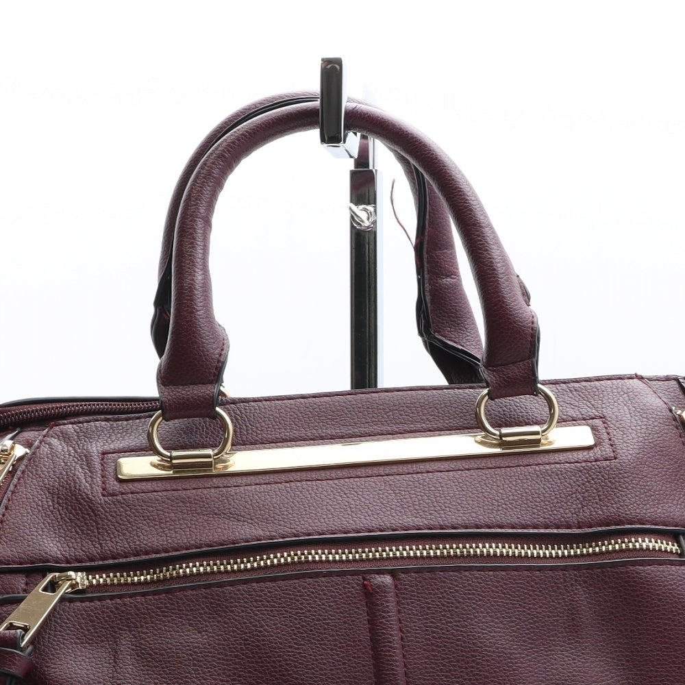 New Look Womens Purple Polyurethane Top Handle Bag Size Medium