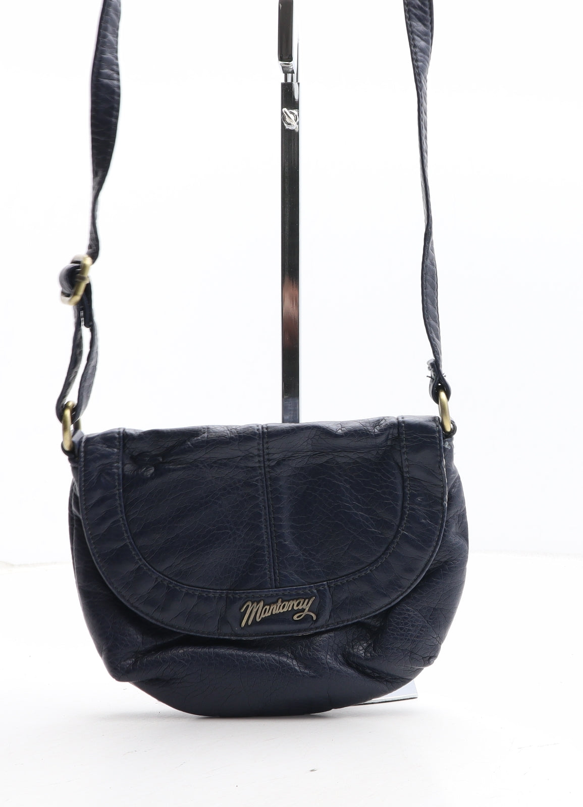MANTARAY PRODUCTS Womens Blue Polyurethane Crossbody Size Small