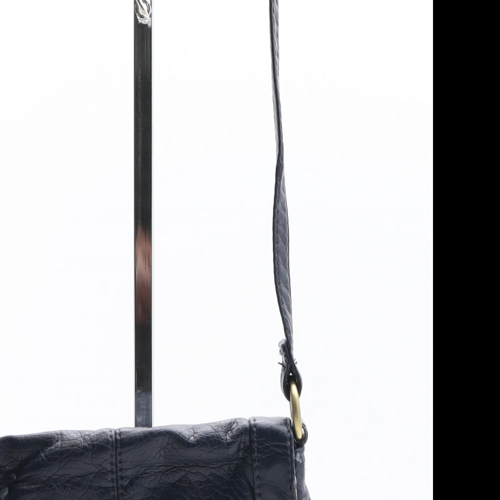 MANTARAY PRODUCTS Womens Blue Polyurethane Crossbody Size Small