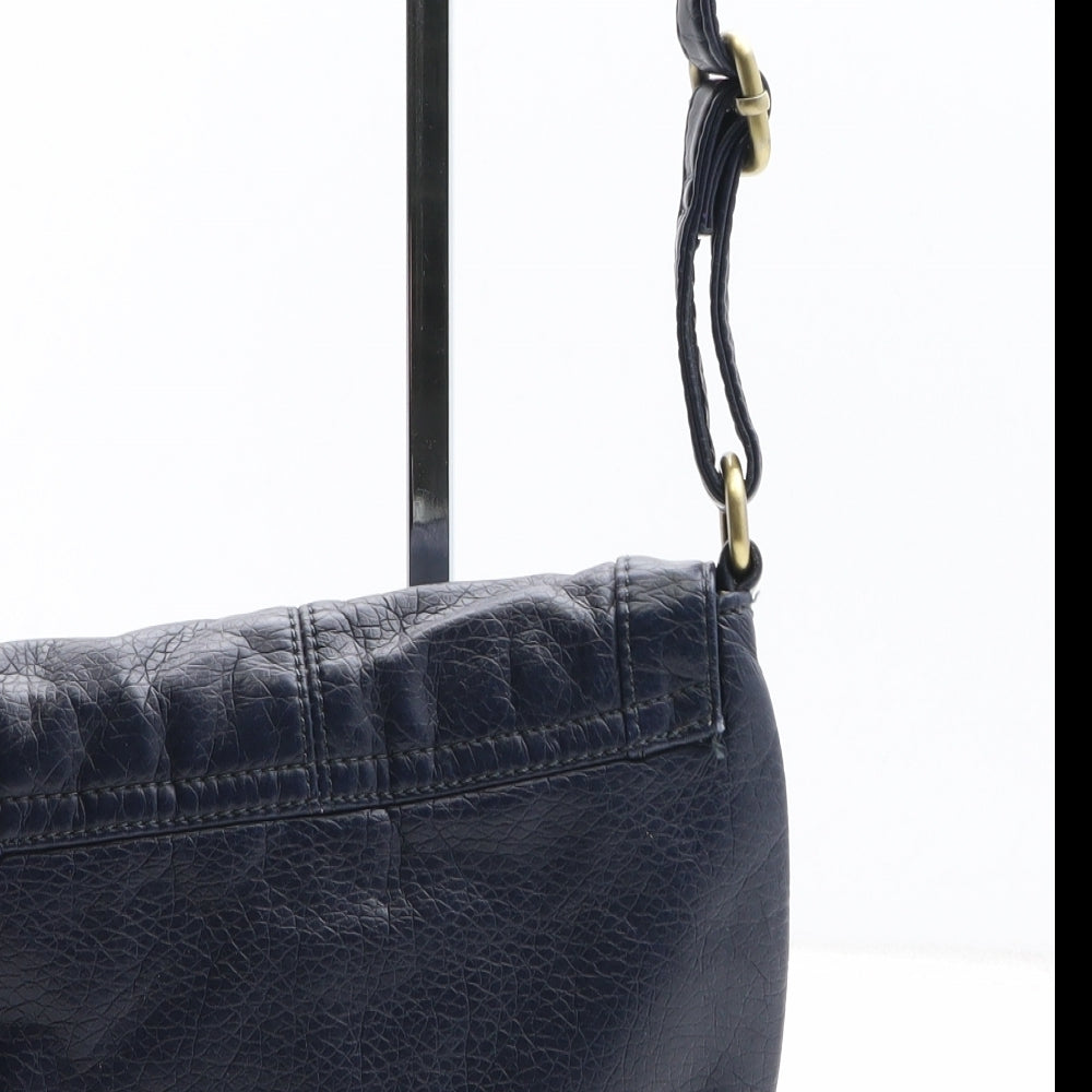 MANTARAY PRODUCTS Womens Blue Polyurethane Crossbody Size Small