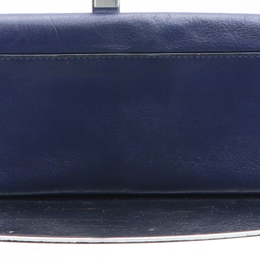Stitch Womens Blue Leather Bow Tie Wallet Size S