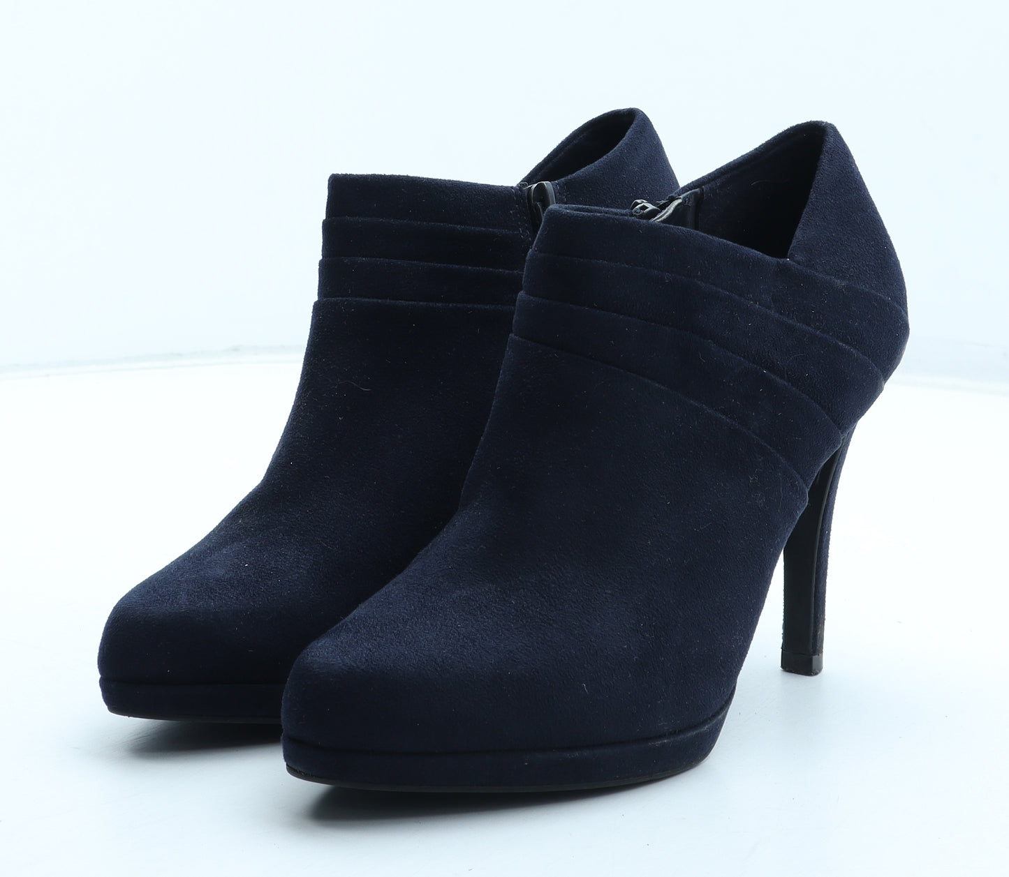 Marks and Spencer Womens Blue Polyurethane Bootie Boot UK