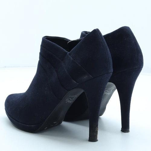 Marks and Spencer Womens Blue Polyurethane Bootie Boot UK